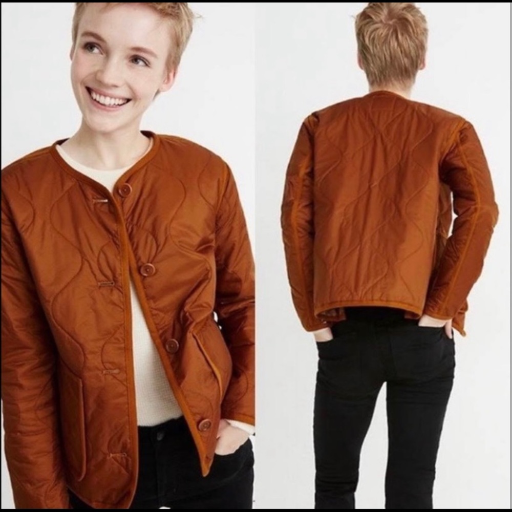 🌟Madewell🌟 Golden Pecan Quilted Liner Jacket